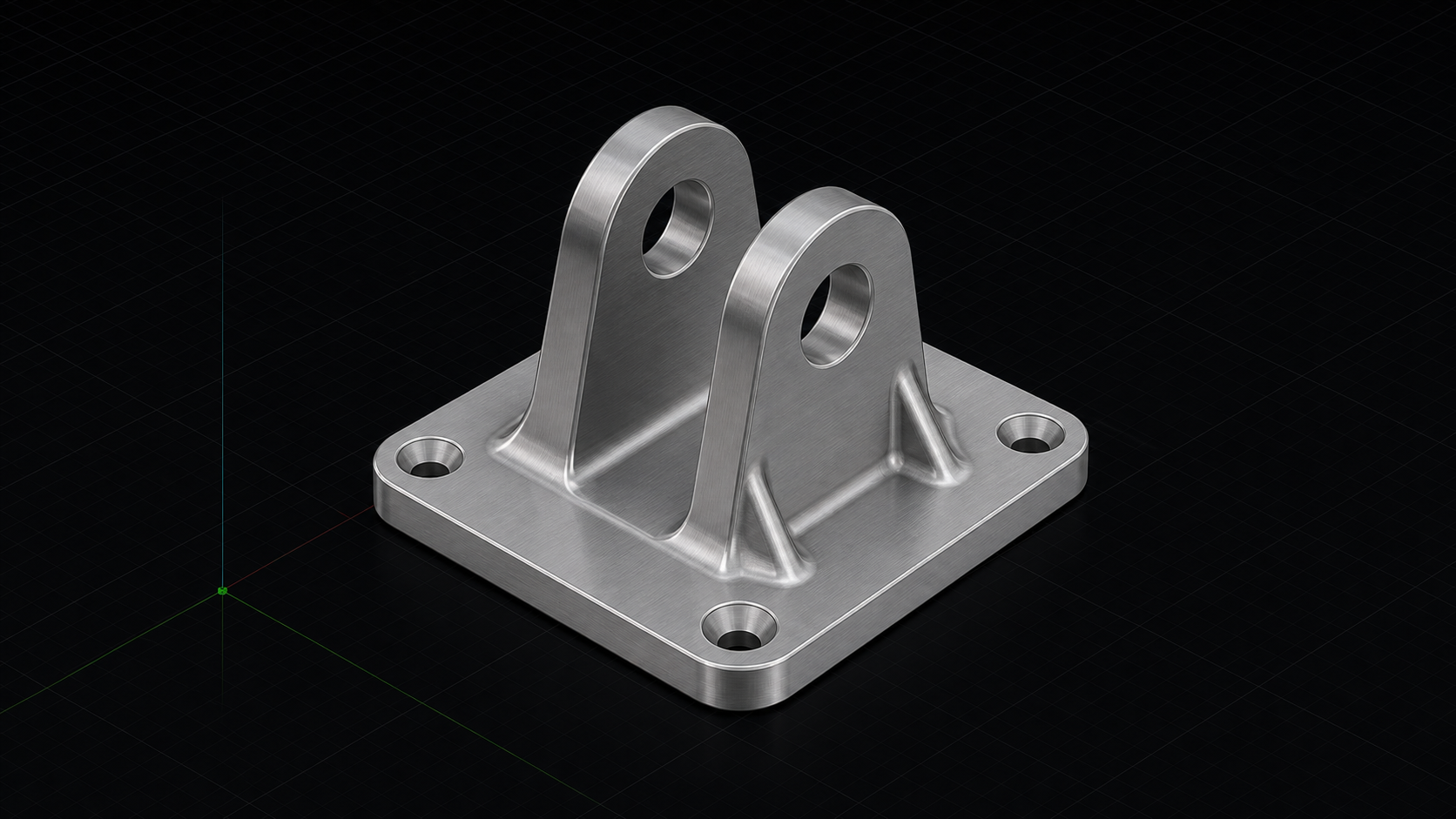 Machined bracket with constrained features